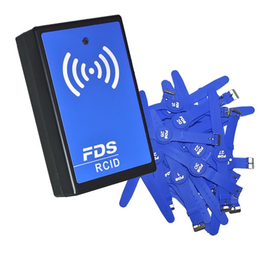 [63336] FDS-K10269 Kit RCID W/30 Wristbands RFID